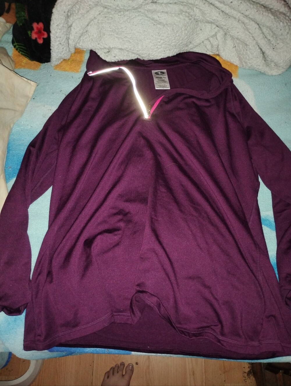 Athletic Works Plum Ladies XL Jacket with Sherpa Lining